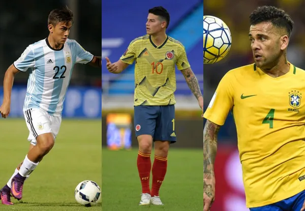 Hay 10 cracks sudamericanos que no demostrarán su magia en los estadios brasileños de la Copa América de Brasil 2021.