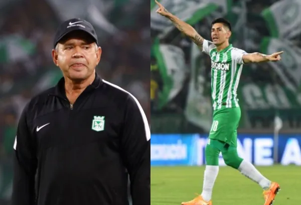 Hernán Darío se alcanzó a ver en una actitud peculiar cuando Emanuel Olivera le marcó gol al Deportivo Pasto.