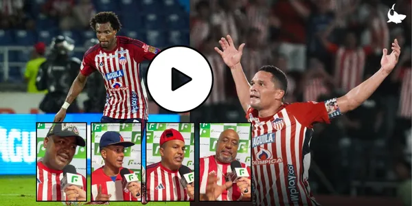 Hinchas del Junior FC hablando con El Fútbolero Colombia