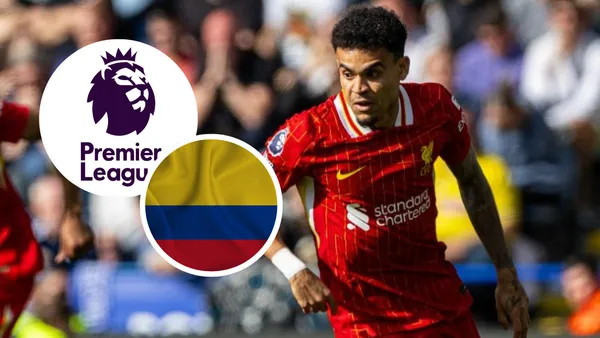 Hoy, dos colombianos podrían acercar a Luis Díaz al título más importante de Inglaterra. Foto: Luis Díaz, Pexels y Escudoteca