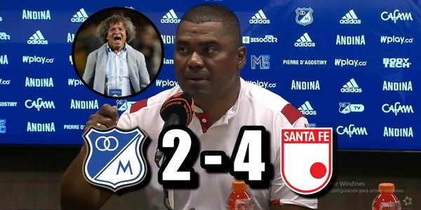 Hubert Bodhert habló tras la goleada de Santa Fe contra Millonarios FC.