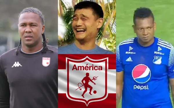 Hugo Rodallega debutó con la camiseta de Independiente Santa Fe en la liga colombiana