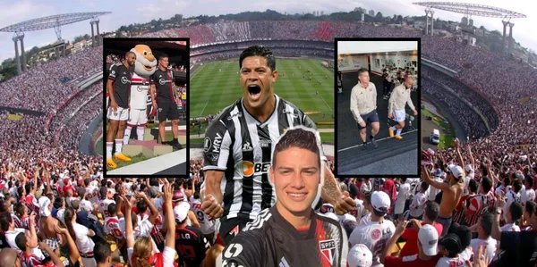 Hulk dejó boquiabierto a James Rodríguez en el São Paulo.