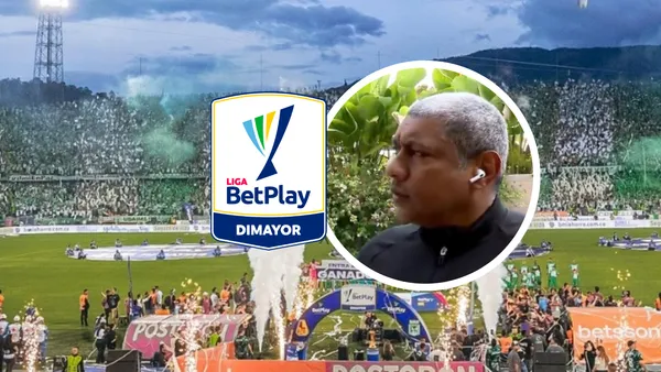 Imer Machado Foto: Captura de Win Sports, Escudoteca y Liga Betplay Dimayor