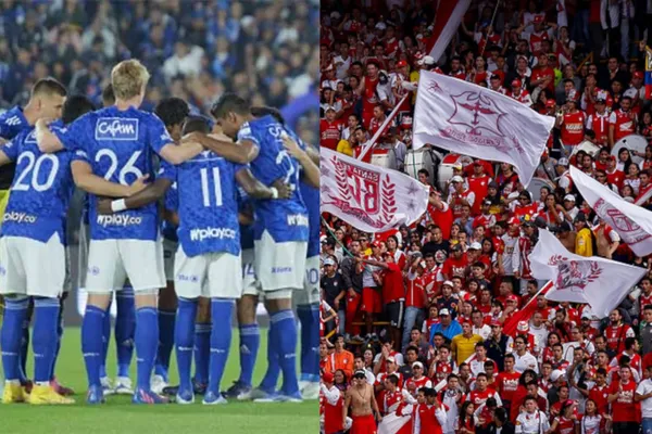 Independiente Santa Fe se prepara para jugar ante Junior esta tarde en el estadio El Campín de Bogotá