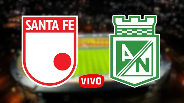 Independiente Santa Fe vs Atlético Nacional Foto: Escudoteca