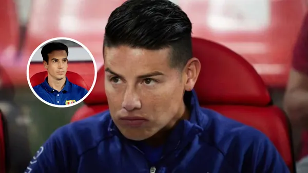 Iñigo Pérez y James Rodríguez Foto. AFP y EFE