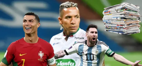 Insólita acción de Dayro Moreno contra prensa (Foto tomada de Américatv, Once Caldas, Colombia.com)