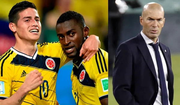 Jackson Martínez se refirió al duro momento de James Rodríguez en Real Madrid bajo las órdenes de Zinedine Zidane.