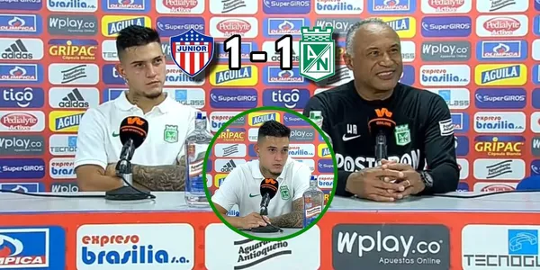Jader Gentil habló en la rueda de prensa de Atlético Nacional tras empatar contra el Junior FC.