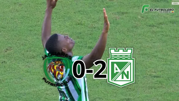 Jaguares vs Atlético Nacional Foto: Captura de Win Sports y Escudoteca PN