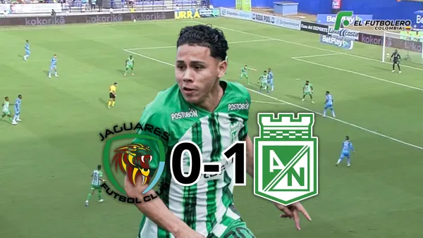 Jaguares vs Atlético Nacional Foto: Nacionaloficial, captura de WIn Sports y Escudoteca PN