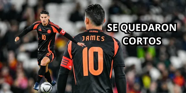 James amargó a la Selección España. Fotos tomadas de Twitter @jamesrodriguez