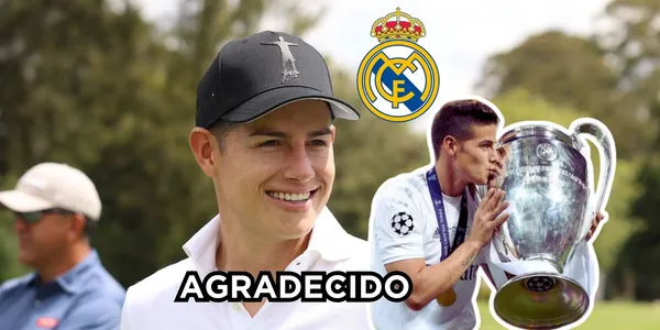 James con emotivo gesto con el Real Madrid. Fotos tomadas de Twitter @jamesrodriguez