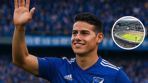 ¿James de azul? Atención a la revelación desde la dirigencia de Millonarios de cara al futuro Foto: IDRD y Chat GPT