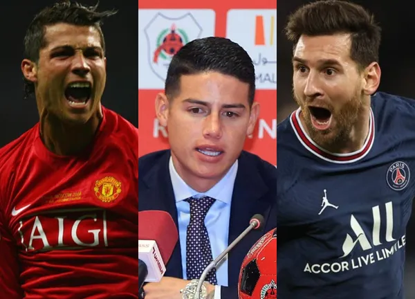 James fue puesto a elegir entre Messi y Ronaldo, dijo que no se pueden comparar porque ambos son de otro mundo. Pero el colombiano sí tiene un favorito.