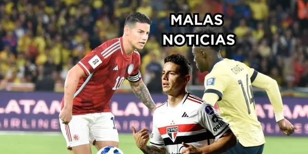 James regresó a Brasil y no le dieron buenas noticias.