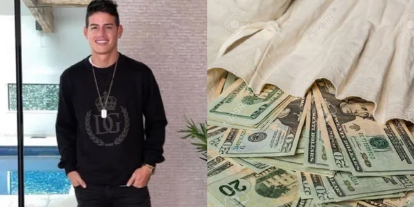James Rodríguez apareció en sus redes sociales con un conjunto de una marca exclusiva marca y reconocida a nivel mundial sorprendiendo con el costo del atuendo