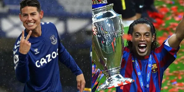 James Rodríguez arranca todo tipo de elogio por sus jugadas. Esta vez imitó una de Ronaldinho, que se está haciendo viral.