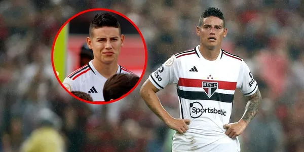James Rodríguez ausente del último partido del São Paulo de Brasil y le llueven críticas al 10.