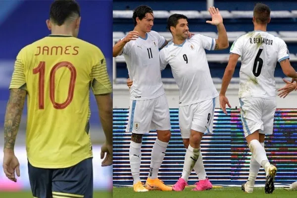 James Rodríguez, como el jugador más importante de Colombia, fue perseguido por todo el campo y anulado. Mira cómo tratan ahora al jugador uruguayo que consiguió el objetivo