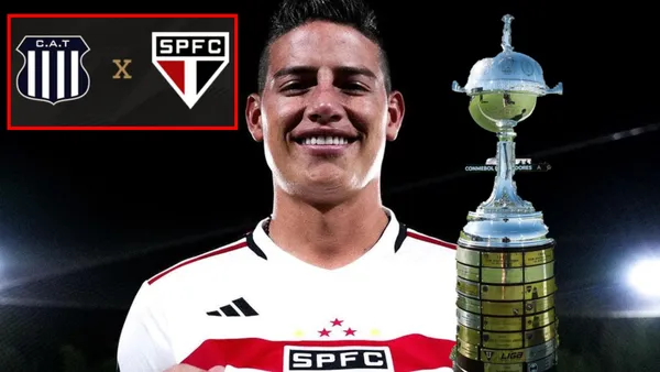 James Rodríguez con la camiseta de Sao Paulo