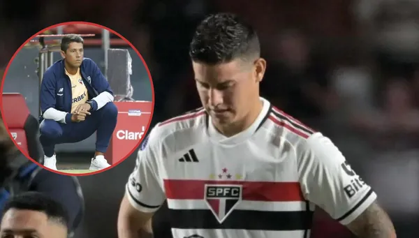 James Rodríguez con la camiseta de Sao Paulo