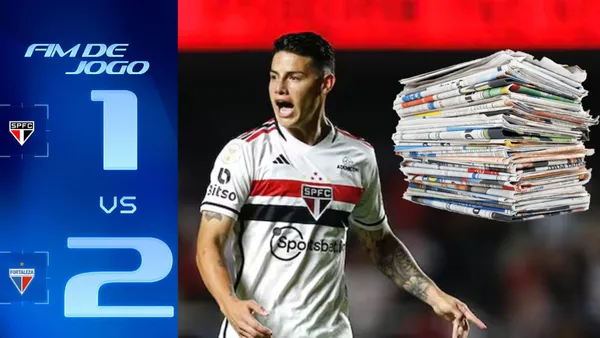 James Rodríguez con la camiseta de Sao Paulo- Fotos: AS, redes Fortaleza