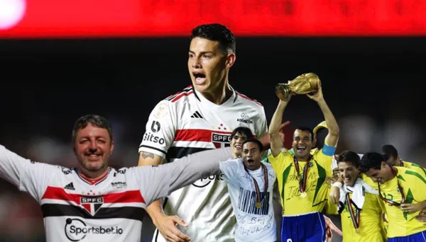 James Rodríguez con la camiseta de su actual club, Sao Paulo. FOTO: El Heraldo