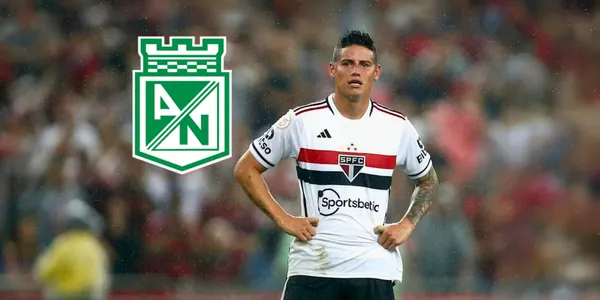 James Rodríguez con la camiseta del Sao Paulo de Brasil