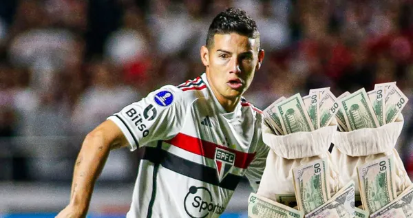 James Rodriguez con la camiseta del Sao Paulo: FOTO: Diario Viral