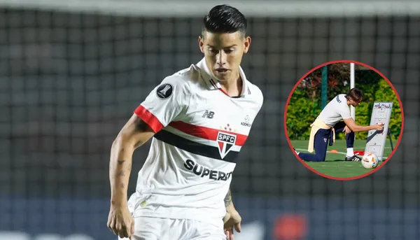 James Rodríguez con Sao Paulo- Fotos: Noticias Caracol, Lance
