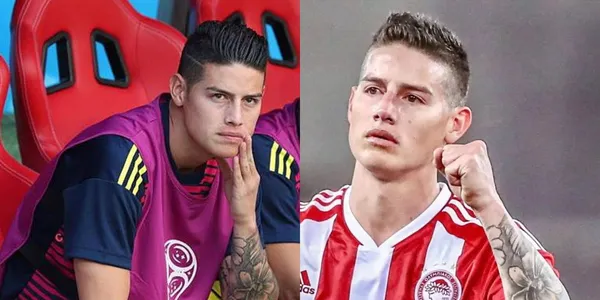 James Rodríguez no da buenas noticias en el Olympiacos de Grecia.