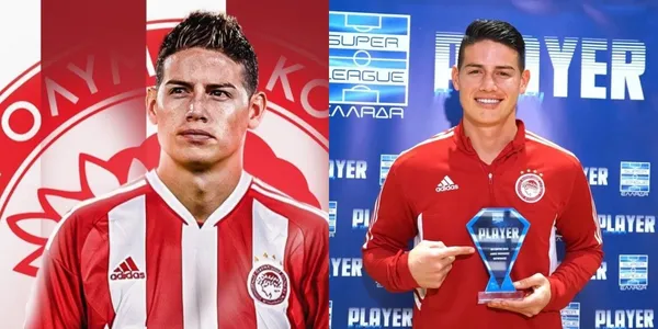 James Rodríguez da buenas noticias desde el Olympiacos de Grecia.