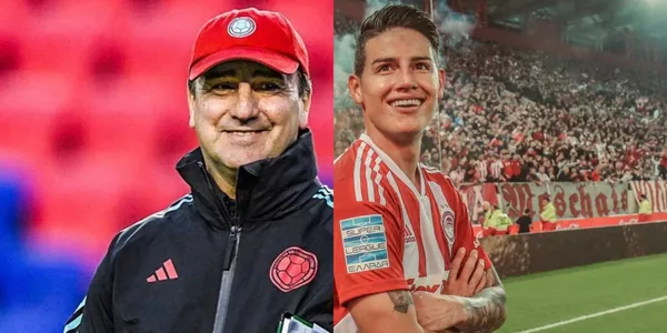 James Rodríguez da buenas noticias con el Olympiacos de Grecia, tema que le cae como anillo al dedo a Néstor Lorenzo en la Selección Colombia.