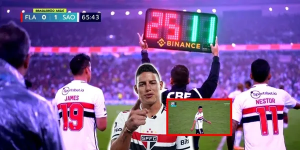 James Rodríguez debutó con el São Paulo en Brasil.