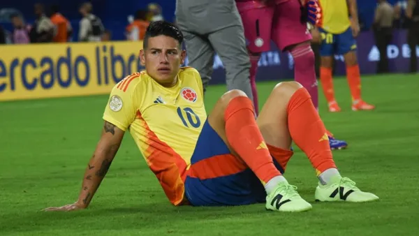James Rodríguez dejó todo en la cancha contra Bolivia. Foto: James Rodríguez/X