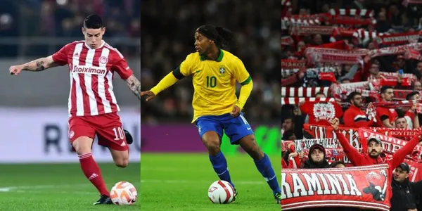 James Rodríguez deslumbró en Grecia con una jugada a lo Ronaldinho.