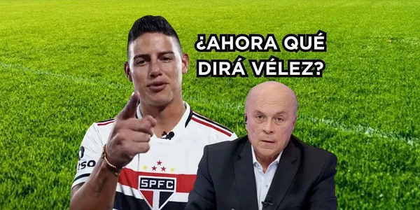 James Rodríguez destacado en el Sao Paulo apenas llegó a Brasil.