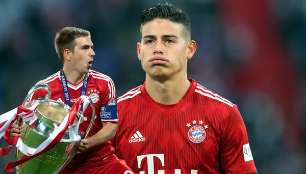 James Rodríguez durante su paso por el Bayern Múnich de Alemania. FOTO: Goal