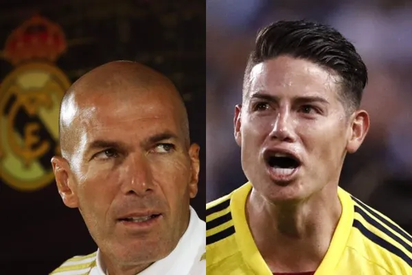 James Rodríguez en el Real Madrid tuvo amplias diferencias con Zinedine Zidane y eso desembocó en su salida de la Casa Blanca.