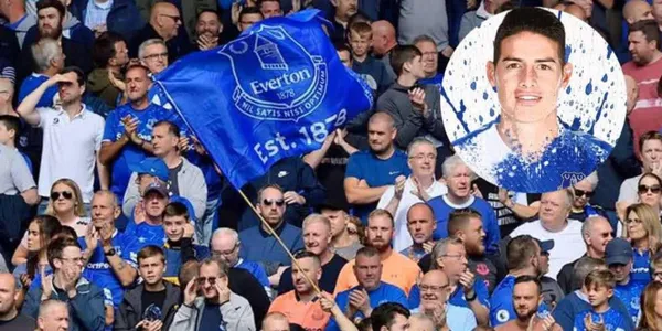 James Rodríguez es la sensación en la Premier League y los hinchas encuentran cada momento para hacerle homenajes y esperan que lo vea