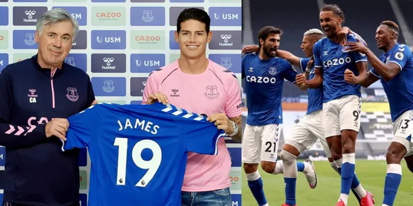 James Rodríguez no es querido por todos en el Everton y Carlo Ancelotti empieza a recibir las primeras quejas por la llegada del colombiano