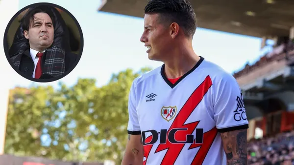 James Rodríguez es referente del Rayo Vallecano, pero el DT no parece de acuerdo. Foto: Instagram