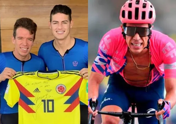 James Rodríguez es un gran aficionado a las bicicletas y tendría la misma cicla que usa el campeón colombiano Rigoberto Urán.
