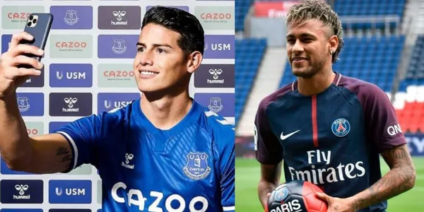 James Rodríguez es una mina de oro para el Everton y está explotando su imagen para generar ganancias millonarias. Mira la diferencia con Neymar