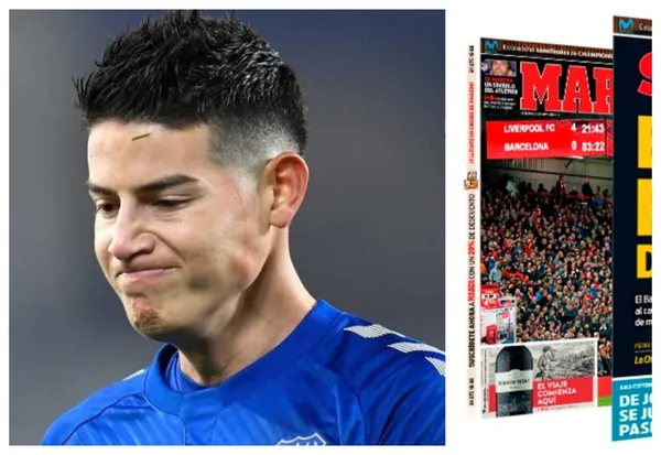 James Rodríguez no esquivó el tema y se refirió a su nivel en el Everton de la Premier League.
