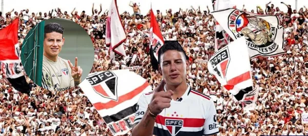 James Rodríguez está ganando confianza con la camiseta de Sao Paulo de Brasil