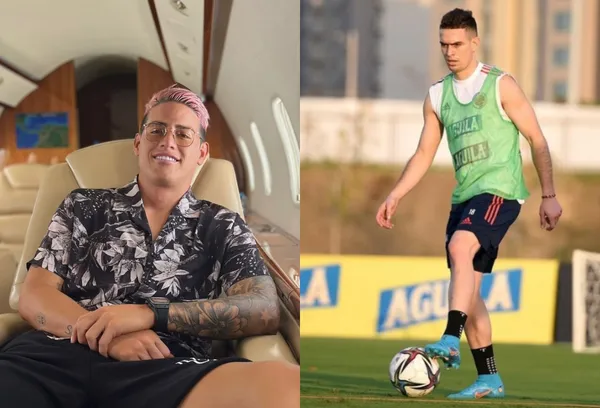 James Rodríguez por estos días está lejos del fútbol y en paralelo Rafael Santos Borré le da una lección de compromiso con su país.