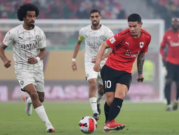 James Rodríguez estuvo de titular contra el Al-Sadd SC pero no pudo vencerlos en un partido bastante complicado.